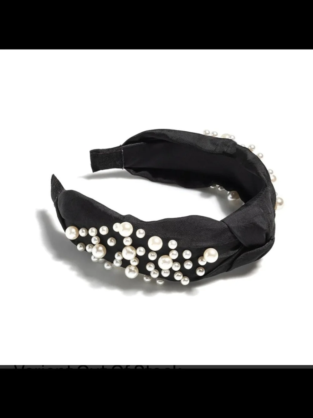 Pearl-Embellished Knotted Headband